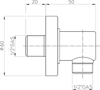 Bossini Шланговое подключение, цвет: chrome V00228.030