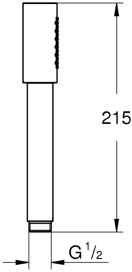 Grohe Sena Stick Ручной душ, 1 вид струи, цвет: хром 28341000