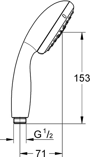 Grohe New Tempesta Ручной душ, 3 вида струи, цвет: хром 28419002
