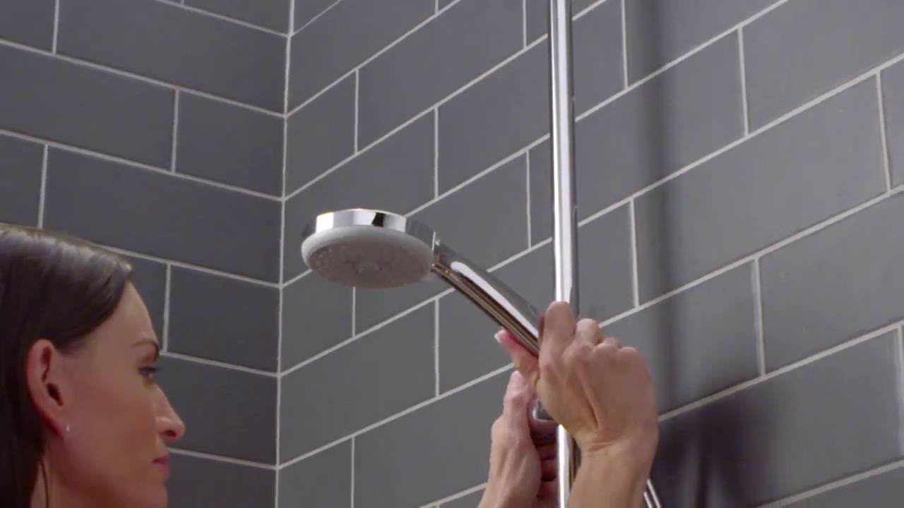 Hansgrohe Croma Душевая стойка: термостат, верхний душ 16 см, ручной душ 4 режима, цвет: хром 27135000