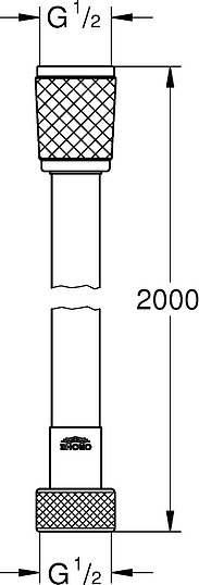 Grohe Relexaflex Душевой шланг, цвет: хром матовый 28155001