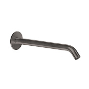 Gessi 316 Intreccio Излив настенный 20,1 см, цвет: black metal brushed PVD 54110#707