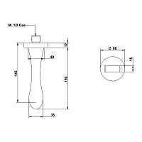 Bongio O'Clock Green Встраиваемый излив 16 см, цвет белый матовый 00997BI16