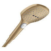 Hansgrohe Raindance Select E Ручной душ 3 вида струи Air, цвет: шлифованная бронза 26520140