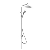 Hansgrohe Vernis Shape Душевая стойка: верхний душ 23x17 см, ручной душ 2 режима, цвет: хром 26282000