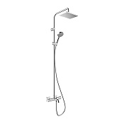 Hansgrohe Vernis Shape Душевая стойка: термостат, излив, верхний душ 23x17 см,ручной душ, цвет: хром 26284000