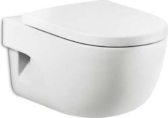 Roca Meridian Крышка-сиденье для унитаза, с микролифтом, крепление хром, цвет: белый глянцевый 8012AC004