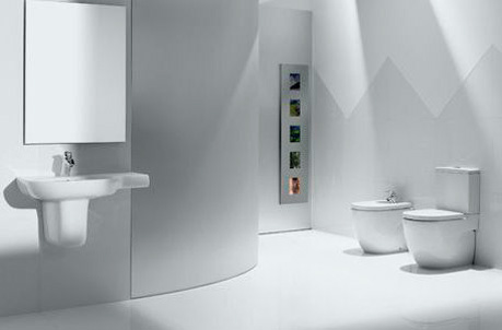 Roca Meridian Крышка-сиденье для унитаза, с микролифтом, крепление хром, цвет: белый глянцевый 8012AC004