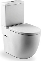 Roca Meridian Крышка-сиденье для унитаза, с микролифтом, крепление хром, цвет: белый глянцевый 8012AC004