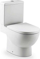 Roca Meridian Крышка-сиденье для унитаза, с микролифтом, крепление хром, цвет: белый глянцевый 8012A2004