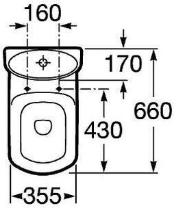 Крышка-сиденье Roca Dama Senso  петли хром 801511004