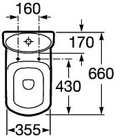 Крышка-сиденье Roca Dama Senso  петли хром 801511004