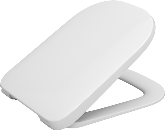 Roca Gap Крышка-сиденье для унитаза, с микролифтом, крепление хром, цвет: белый глянцевый 801472001