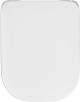 Roca Gap Крышка-сиденье для унитаза, с микролифтом, крепление хром, цвет: белый глянцевый 801472001