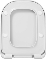 Roca Gap Крышка-сиденье для унитаза, с микролифтом, крепление хром, цвет: белый глянцевый 801472001