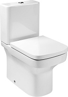 Roca Dama-N Крышка-сиденье для унитаза, с микролифтом, крепление хром, цвет: белый глянцевый 80178C004