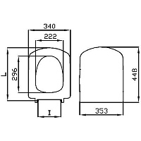 Roca Dama Senso Крышка-сиденье для унитаза, без микролифта, крепление хром, цвет: белый глянцевый ZRU9000040