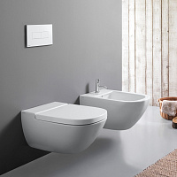 Globo Stockholm Унитаз подвесной без крышки, с креплением, 37x51 см, цвет: белый глянцевый LAS03BI