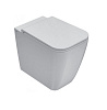 Globo Stone Унитаз приставной безободковый без крышки, с креплением, 36x52 см, цвет: белый глянцевый ST004BI