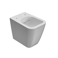 Globo Stone Унитаз приставной безободковый без крышки, с креплением, 36x52 см, цвет: белый глянцевый ST004BI