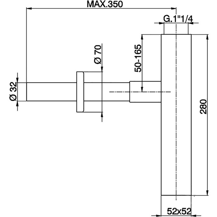 Cisal Сифон, цвет: Chrome ZA00408021