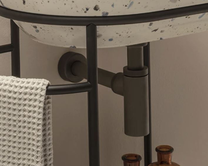 Globo Сифон для раковины латунный, цвет: черный матовый RA051AR