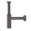 Hansgrohe Flowstar S Дизайнерский сифон для раковины, 1/4’, цвет: шлифованный черный хром 52105340