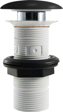 ArtCeram Донный клапан для раковины универсальный с керамической крышкой, цвет: matt black ACA038 17 00