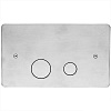 Cisal Клавиша двойного смыва для бачка Geberit, цвет: Inox ZA001760D1