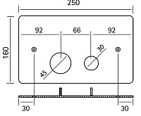 Cisal Клавиша двойного смыва для бачка Geberit, цвет: Inox ZA001760D1