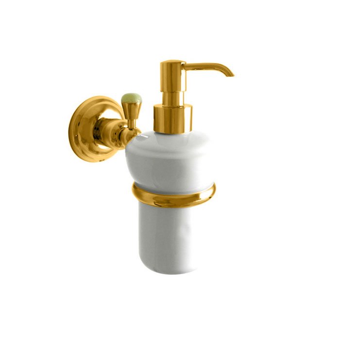 Nicolazzi Onice Дозатор для жидкого мыла, подвесной, керамическая колба, цвет: золото 1489GO09O