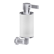 Gessi Inciso Дозатор для жидкого мыла настенный, с белой колбой, цвет: finox brushed nickel 58513#149