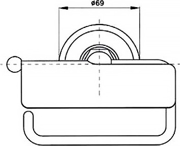 Nicolazzi Classica Держатель туалетной бумаги с крышкой, цвет бронза 1492DB