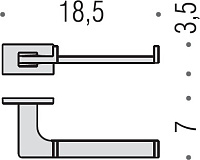 Colombo Design Look Держатель туалетной бумаги подвесной, открытый, цвет: chrome B1608.CR