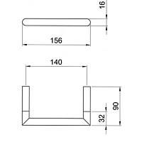 Fantini Young Держатель туалетной бумаги, цвет Nickel PVD 96 95 7609