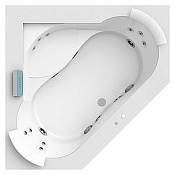 Jacuzzi Aura Corner 160 Corian Ванна акриловая 160х160хh60 см, встраиваемая, цвет белый 9443-740A