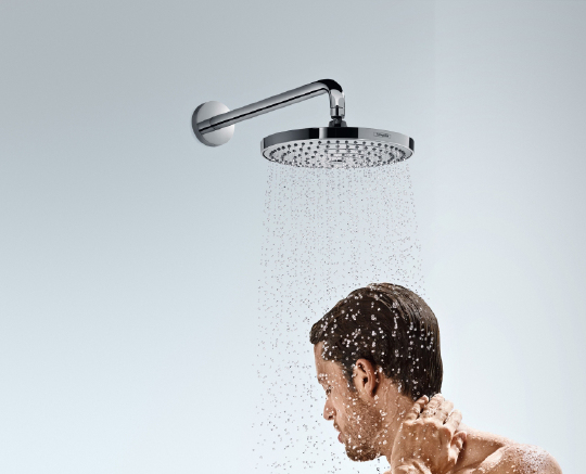 Hansgrohe Raindance Select S Верхний душ 24 см, 2 вида струи, кронштейн настенный 39 см, цвет: хром 26466000