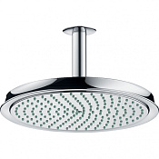 Hansgrohe Raindance Classic Верхний душ 27 см Air, 1 режим, кронштейн потолочный 10 см, цвет: хром 27405000