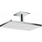 Hansgrohe Rainmaker Select Верхний душ 47x27 см,1 режим,кронштейн потолочный 10 см, цвет: хром/белый 24002400