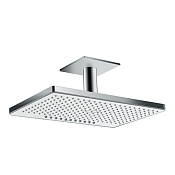 Hansgrohe Rainmaker Select верхний душ 47x30 см,2 режима,кронштейн потолочный 10см, цвет: хром/белый 24004400