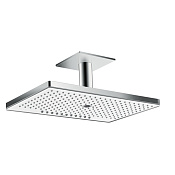 Hansgrohe Rainmaker Select Верхний душ 47x30 см,3 режима,кронштейн потолочный 10см, цвет: хром/белый 24006400