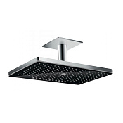 Hansgrohe Rainmaker Select Верхний душ 47x30, 3jet, кронштейн потолочный, цвет:хром/черный матовый 24006600