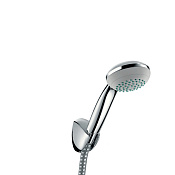 Hansgrohe Crometta Душевой гарнитур: лейка 1 режим, держатель, шланг 160 см, цвет: хром 27577000