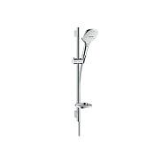 Hansgrohe Raindance Select E Душевой гарнитур:лейка 3 режима EcoSmart,штанга 72 см, цвет: белый/хром 26622400