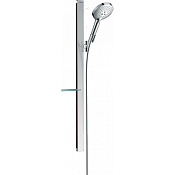 Hansgrohe Raindance Select S Душевой гарнитур: лейка 3 режима EcoSmart, штанга 95 см, цвет: хром 27649000