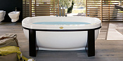 Jacuzzi Anima Design Built-In Ванна 190x100xh60 см, без отверстий, цвет белый/хром 9450-099A