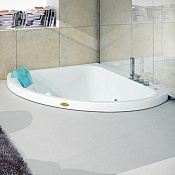 Jacuzzi Aquasoul Corner 140 Rainbow + Clean Ванна 130x130xh57 см, цвет белый/хром AQU-4001-0400