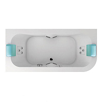 Jacuzzi Aquasoul Double Ванна пристенная 190x90xh57 см, цвет белый AQU-5006-2445 Dx