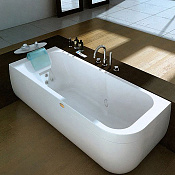 Jacuzzi Aquasoul Lounge Ванна 180x80xh57 см, R+C пристенная DX, цвет белый AQU-2001-2445 Dx