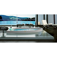 Jacuzzi Aquasoul Offset Aquasystem Ванна 150x100xh57 см, SX, встраиваемая, AQU-3006-1400 Sx AQU-3006-1400  Sx